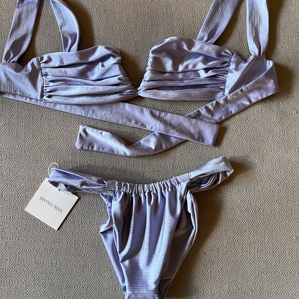 Divino Seas ANA DE BRETAÑA / LAVENDER SILK - TOP - Picture 4 of 11